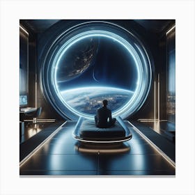 Futuristic Bedroom 3 Canvas Print