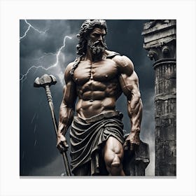 Greek God Of War Canvas Print