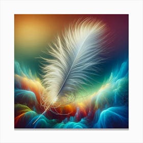 Feather In The Sky Canvas Print