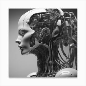 Futuristic Female Robot 27 Canvas Print