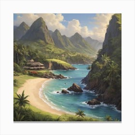 Hawaiian Beach 6 Canvas Print