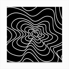 Abstract Wavy Lines 2 Canvas Print