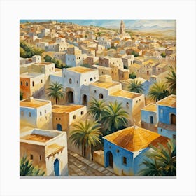 Tunisian Village 2 Canvas Print