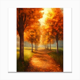 Autumn Path 6 Canvas Print