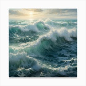 Ocean Waves 1 Canvas Print