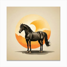 Horse In The Sun 1 Canvas Print