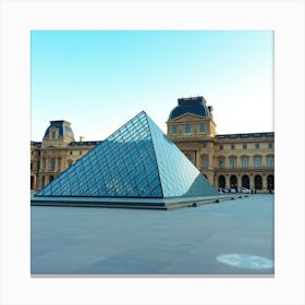 Louvre Stock Videos & Royalty-Free Footage Canvas Print