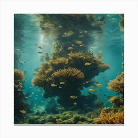 Surreal Underwater Landscape Inspired By Dali 2 Canvas Print