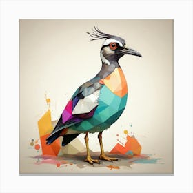 Colorful Bird art print Canvas Print