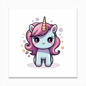 Cute Unicorn 173 Canvas Print