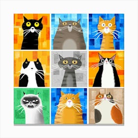 The Nine Lives of Cats Canvas Print