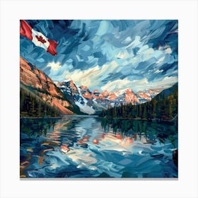 Canadian Flag Canvas Print