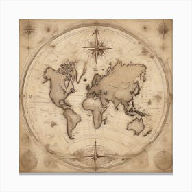 World Map Canvas Print