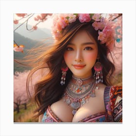 Asian Beauty 1 Canvas Print