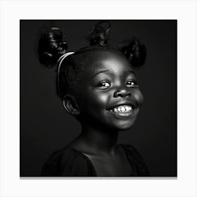 Portrait Of A Little Girl Canvas Print