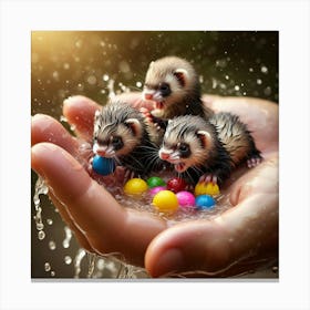 Ferrets 6 Canvas Print