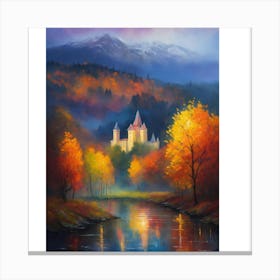 Castle By The River Canvas Print