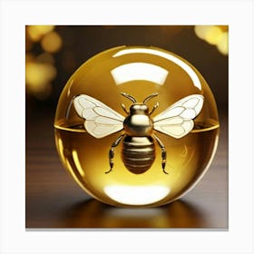 Bee Crystal Ball 2 Canvas Print