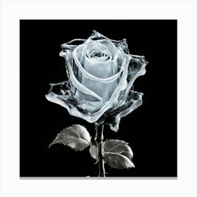 Ice Rose Canvas Print