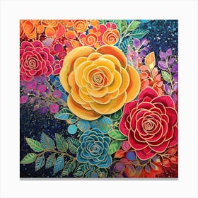 Roses In The Sky Canvas Print