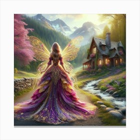 Fairy In The Forest 7 Canvas Print