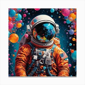 Astronaut In Space Canvas Print