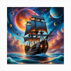 Sailor In Space Canvas Print