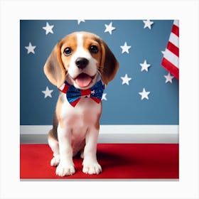 American Dog Canvas Print