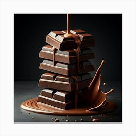 Chocolate Pouring 3 Canvas Print