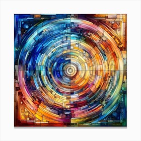 Stained Glass Art Canvas Print
