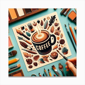Coffee and Creativity 3 Canvas Print
