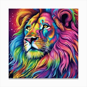 Lion Painting 1 Canvas Print