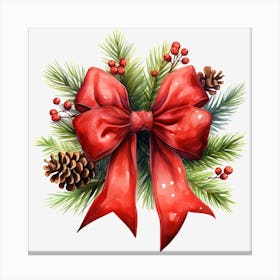 Christmas Bow 2 Canvas Print