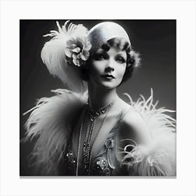 Burlesque Dancer Of The 1920s ~ Reimagined 10 Canvas Print