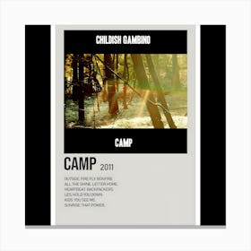 Camp – Childish Gambino (2011) Canvas Print