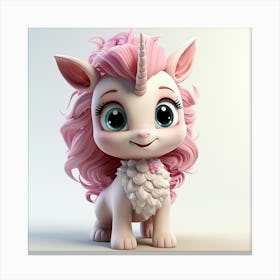 Cute Unicorn 867 Canvas Print