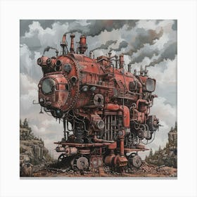 Steam Engine 1 Canvas Print