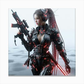 Futuristic Girl 7 Canvas Print