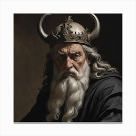 Portrait Of Odin Canvas Print