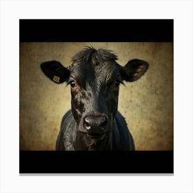 Black Cow Canvas Print