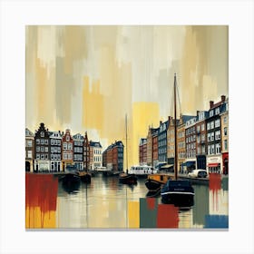 Amsterdam Cityscape 3 Canvas Print