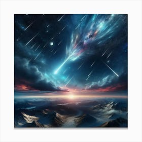 Comets In The Sky Canvas Print