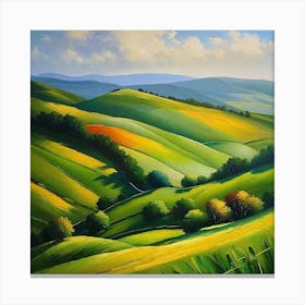 Green Hills 9 Canvas Print