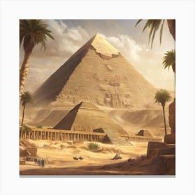 Pyramids Of Giza Canvas Print