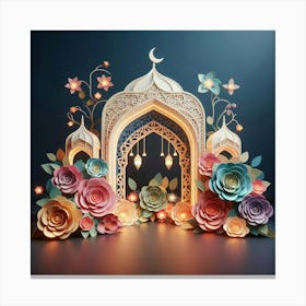 Muslim Islamic Holiday Decoration Canvas Print