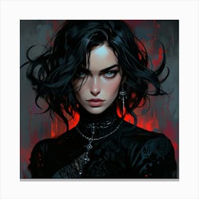 Gothic Girl 4 Canvas Print