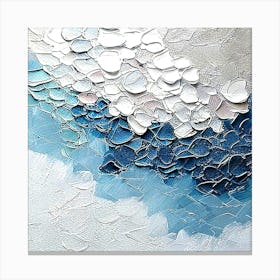 Abstract Of Blue And White Canvas Print