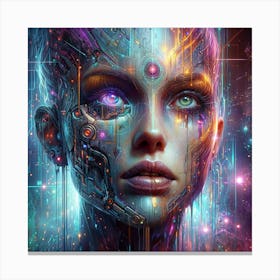 Futuristic Woman 2 Canvas Print