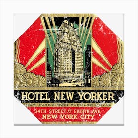 Hotel New Yorker Canvas Print