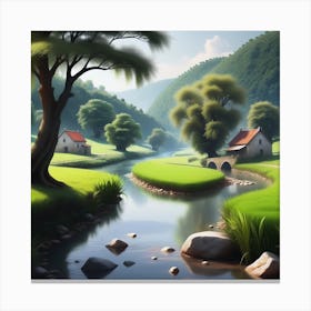 Landscape Painting 158 Canvas Print